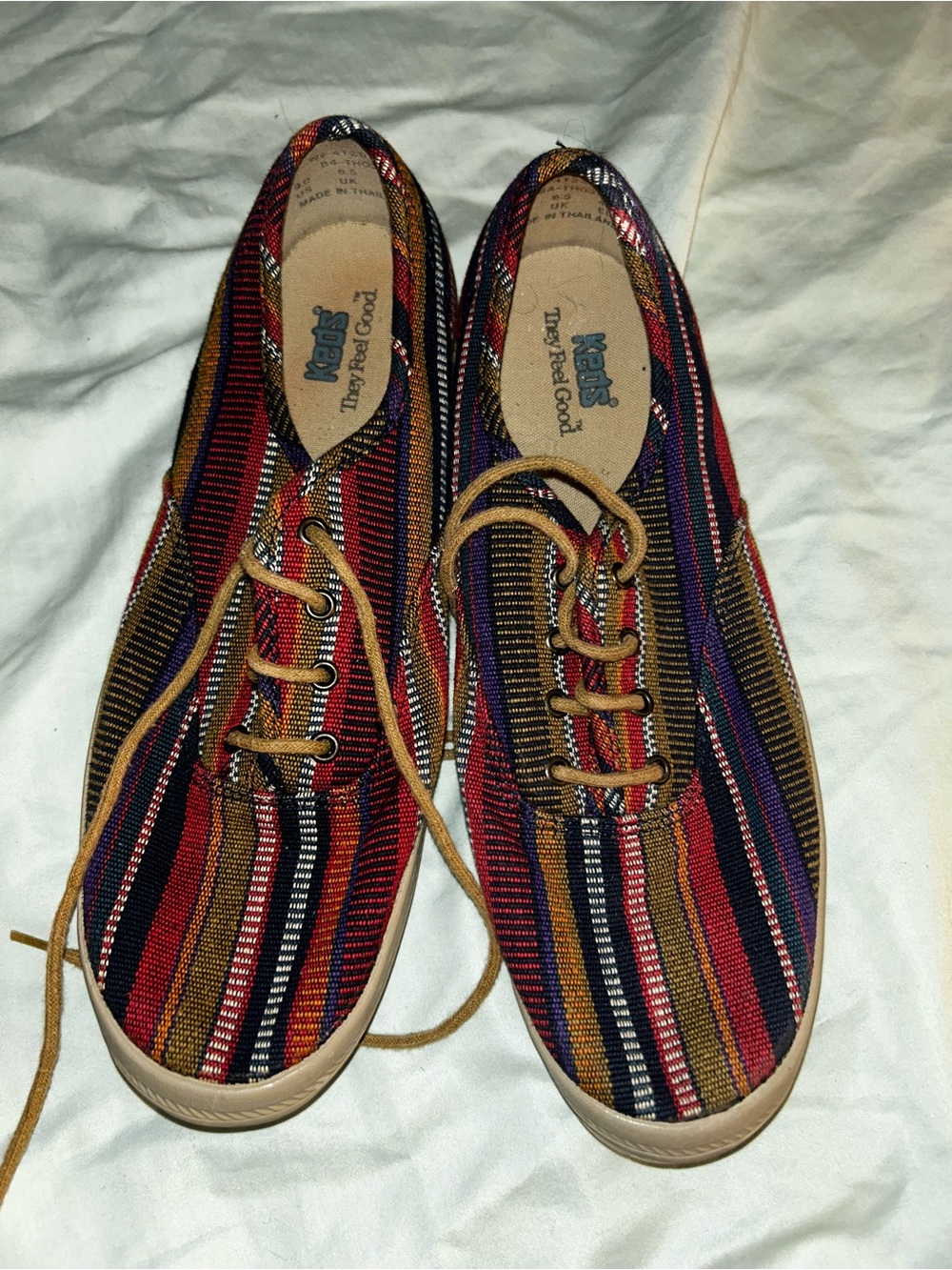 Preloved Keds Boho Woven Fabric Sneakers